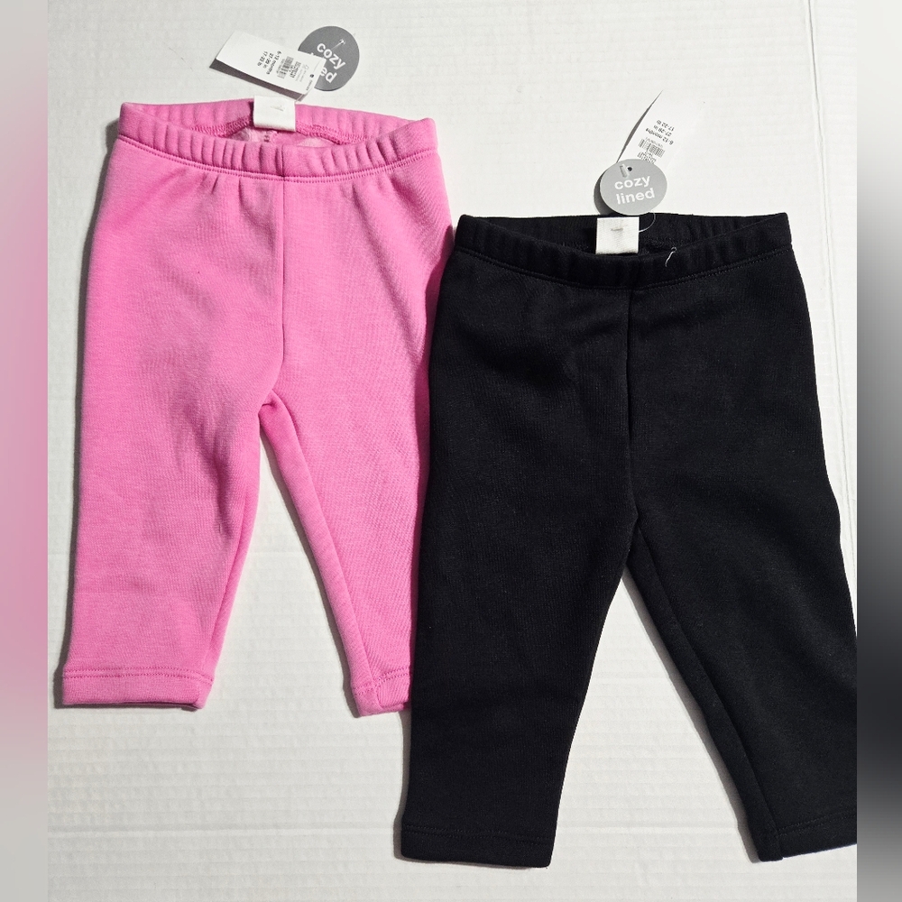 GAP Baby Girls' Cozy Leggings Bottoms Set of 2 size 6-12 months NWT